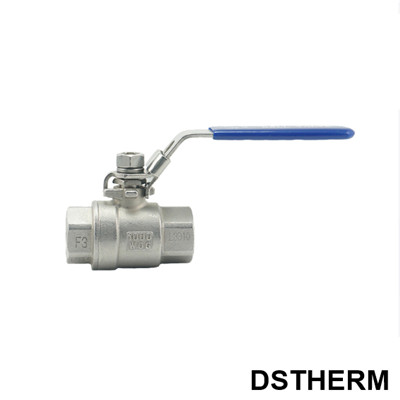 SS 2-pc Threaded Ball Valve