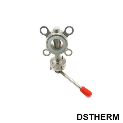 SS Pressure Butterfly Valve Manual Thread Medium 