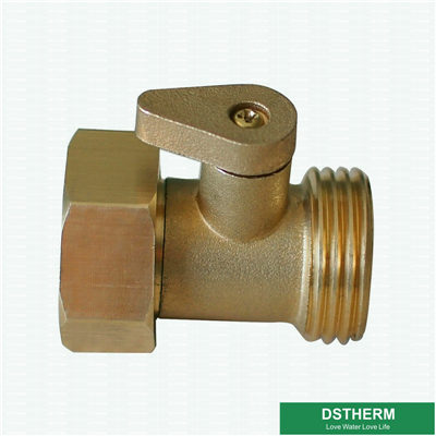 Garden Brass Hose Connector With Shut Off Valve 