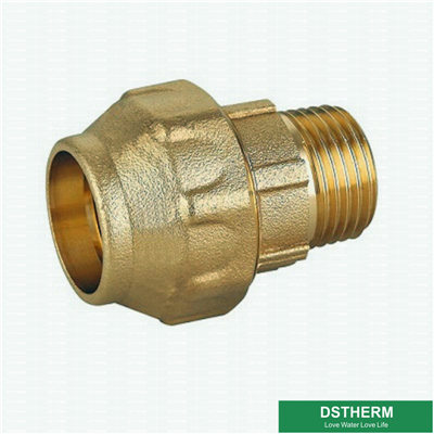 PE Tube Brass Compression Fitting Male Threaded Coupling