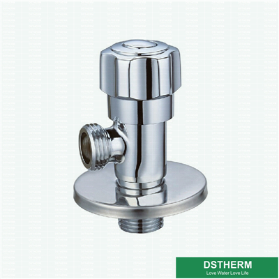 Chrome Plated Round Flower Handle Custimized Brass Angle Valve