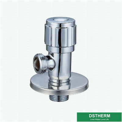 Heavier Chrome Plated Round Handle Brass Angle Valve