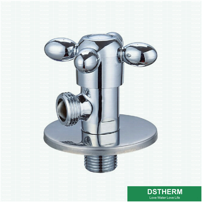 Chrome Plated Cross Handle Brass Angle Valve