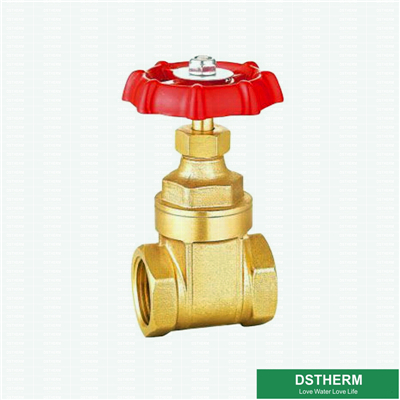 Brass Gate Valve Red Iron Handle Strong PN20 Brass Gate Valve