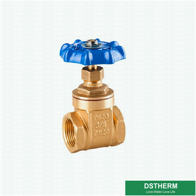 Brass Gate Valve Blue Iron Handle PN20 Heavier Customized Brass Gate Valve