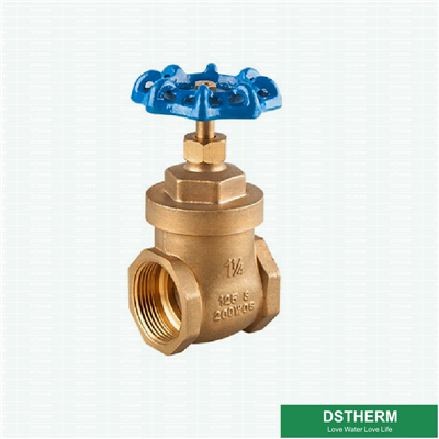 Brass Gate Valve Round Body Red Handle 200WOG High Pressure Brass Gate Valve