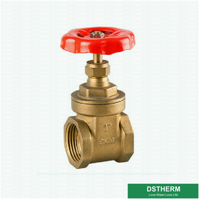 Brass Gate Valve Union Body Red Handle 1 Inch PN20 High Pressure Brass Gate Valve