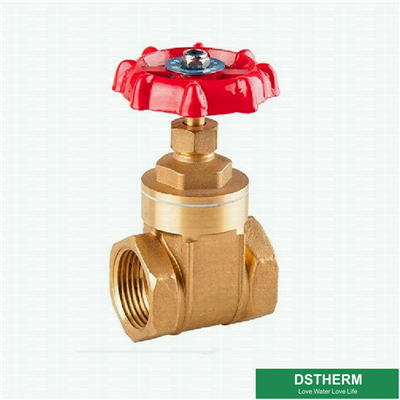 Brass Gate Valve Union Body Red Handle PN20 High Pressure Brass Gate Valve