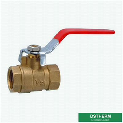 Steel Handle Female Water Flow Brass Ball Valve