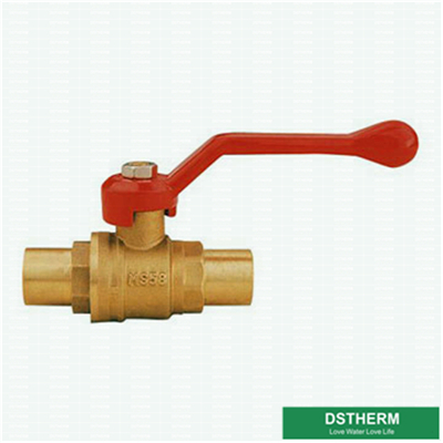 Aluminum Alloy Handle Copper Pipe Brass Ball valve