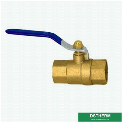 Blue Steel Handle Brass Ball Valve 