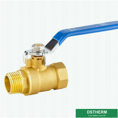 Steel Handle Male Female Brass Ball Valve