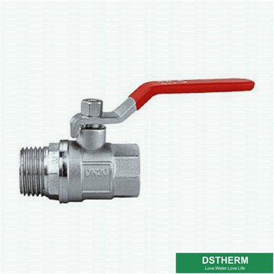 Chrome Plated Steel Handle Double Female Brass Ball Valve