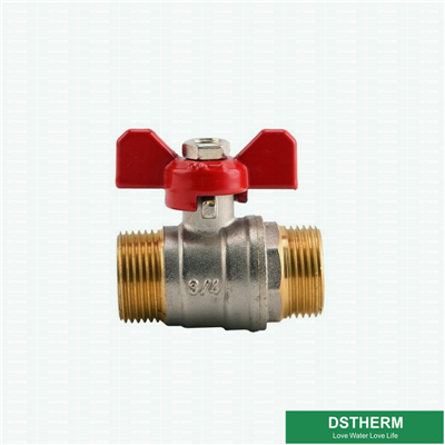 3/8 Mini Ball Valve Brass High pressure Male Male Threaded Brass Ball Valve 