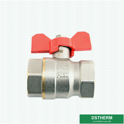 Butterfly Handle Female Female Brass Ball Valve 