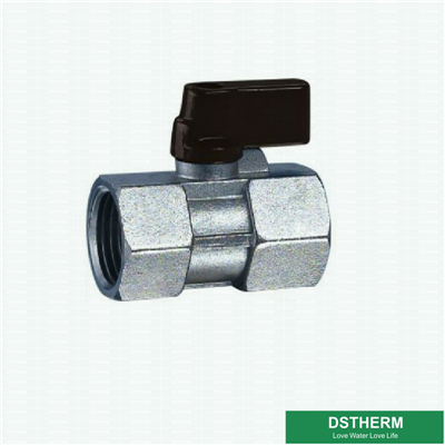 Double Female Mini High Pressure Brass Ball Valve 