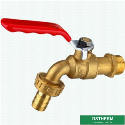 Original Brass Color Garden Tap Customized Brand Middle Weight Brass Ball Bibcock Valve