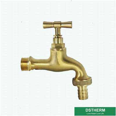 Male Threaded Stop Brass Bibcock For Washing Machines Water Brass Taps