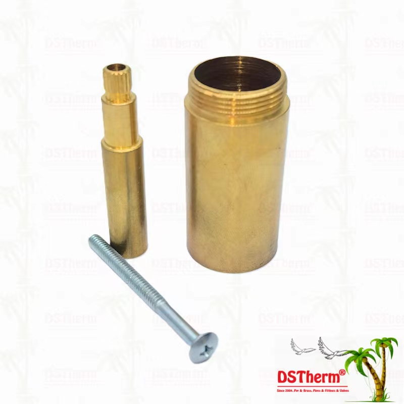 Brass / Chrome Plated Valve Stem Extension Sleeve 1/2